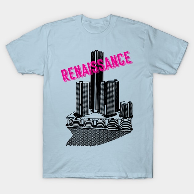 Renaissance Center (Detroit) T-Shirt by HistoricDetroit.org